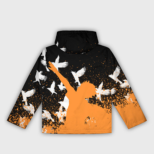 Женская ветровка Волейбол - Вороны / 3D-Белый – фото 2