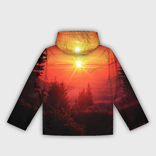 Женская ветровка УТРЕННИЙ РАССВЕТ НАД ОБЛАКАМИ / 3D-Белый – фото 2