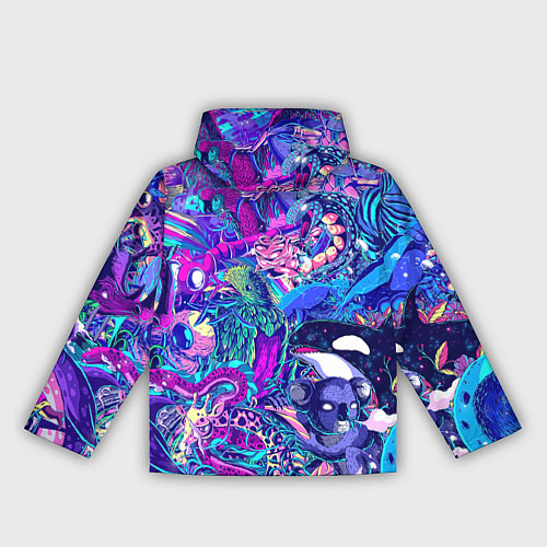 Женская ветровка Неоновые Звери / 3D-Белый – фото 2