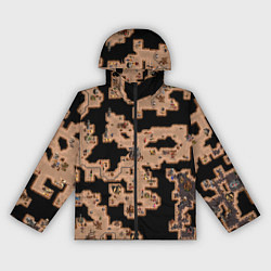 Ветровка с капюшоном женская Heroes III Dungeon Map, цвет: 3D-черный