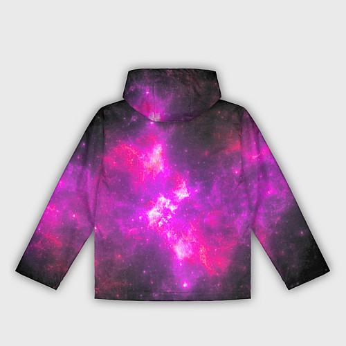 Женская ветровка Аниме Девушка Розовый Космос / 3D-Черный – фото 2