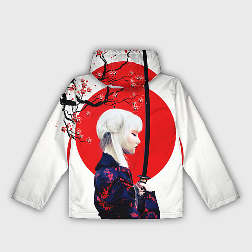 Женская ветровка НАД ВЕТВЯМИ САКУРЫ / 3D-Белый – фото 2
