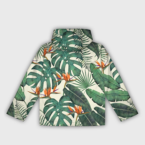 Женская ветровка Тропический паттерн / 3D-Белый – фото 2
