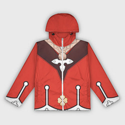 Ветровка с капюшоном женская КОСТЮМ КЛИ ГЕНШИН ИМПАКТ, цвет: 3D-белый