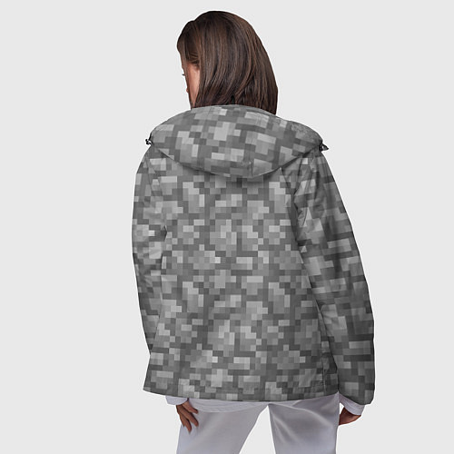 Женская ветровка Булыжник / 3D-Черный – фото 4