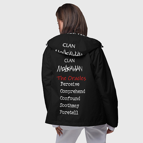 Женская ветровка Малкавиан / 3D-Черный – фото 4
