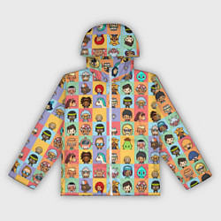 Ветровка с капюшоном женская Toca Life Worl, цвет: 3D-белый