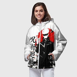 Ветровка с капюшоном женская Сатору, Jujutsu Kaisen, цвет: 3D-белый — фото 2