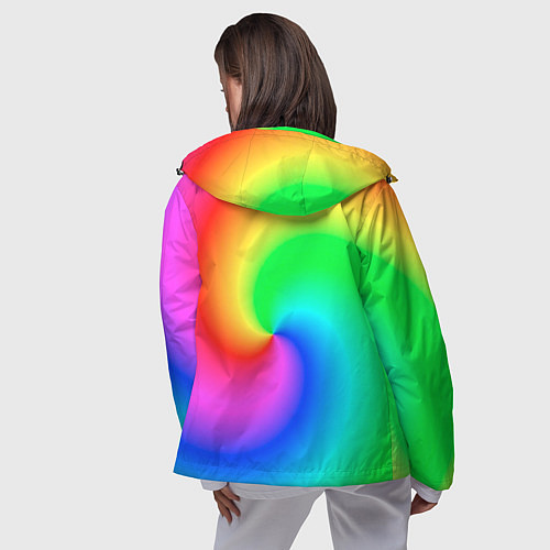 Женская ветровка Pepe rainbow / 3D-Черный – фото 4