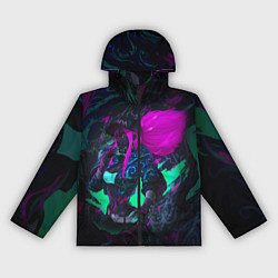 Ветровка с капюшоном женская KDA AKALI NEON АКАЛИ НЕОН LEAGUE OF LEGENDS, цвет: 3D-черный