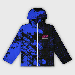 Ветровка с капюшоном женская SUBARU STI СУБАРИСТ, цвет: 3D-белый