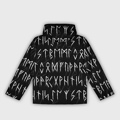 Женская ветровка СЛАВЯНСКИЕ СКАНДИНАВСКИЕ РУНЫ РУНИЧЕСКИЙ АЛФАВИТ / 3D-Белый – фото 2