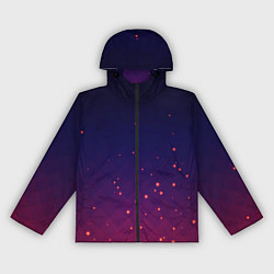 Ветровка с капюшоном женская Gradient background, цвет: 3D-черный