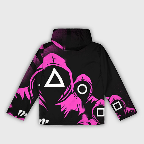 Женская ветровка Игра в кальмара красные костюмы / 3D-Белый – фото 2