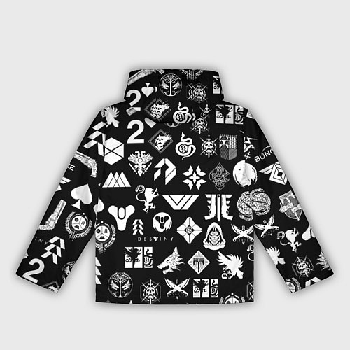 Женская ветровка DESTINY 2 PATTERN GAME LOGO ДЕСТИНИ 2 ПАТТЕРН СИМВ / 3D-Белый – фото 2