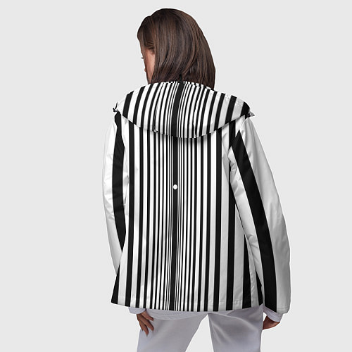 Женская ветровка Эффект Доплера / 3D-Черный – фото 4