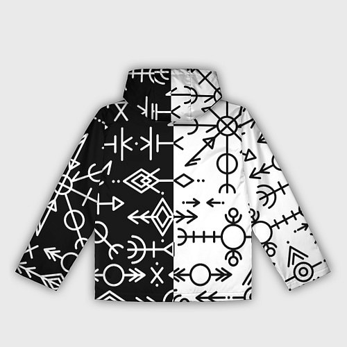Женская ветровка ДРЕВНИЕ СЛАВЯНСКИЕ РУНЫ / 3D-Белый – фото 2