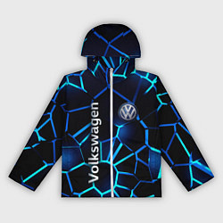 Ветровка с капюшоном женская Фольксваген 3D плиты, цвет: 3D-белый