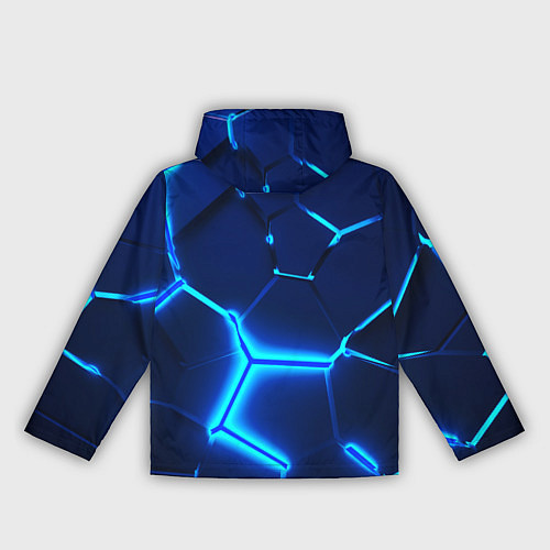 Женская ветровка 3D ПЛИТЫ NEON STEEL НЕОНОВЫЕ ПЛИТЫ / 3D-Белый – фото 2
