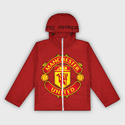 Ветровка с капюшоном женская Manchester United F C, цвет: 3D-белый