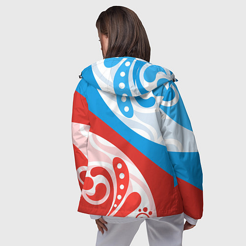 Женская ветровка Россия! Герб / 3D-Черный – фото 4