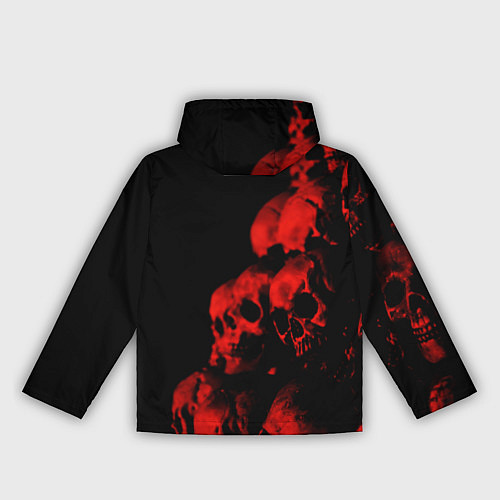 Женская ветровка Черепа свалка / 3D-Белый – фото 2