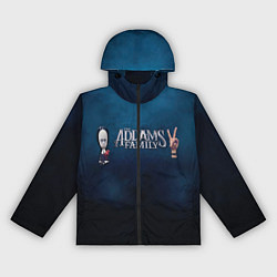 Ветровка с капюшоном женская Семейка Аддамс Горящий Тур Уэнздэй Аддамс, цвет: 3D-черный