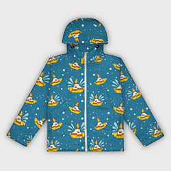 Ветровка с капюшоном женская Много-много Yellow Submarine The Beatles, цвет: 3D-белый