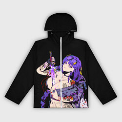 Ветровка с капюшоном женская Сегун Райден балл модная с мечом genshin impact, цвет: 3D-белый