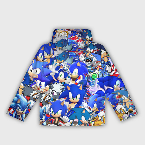 Женская ветровка SONIC СИНИЙ ЁЖ СОНИК / 3D-Белый – фото 2