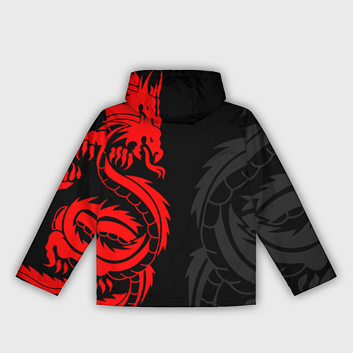 Женская ветровка КРАСНЫЙ ДРАКОН ТАТУ RED DRAGON TATTOO / 3D-Белый – фото 2