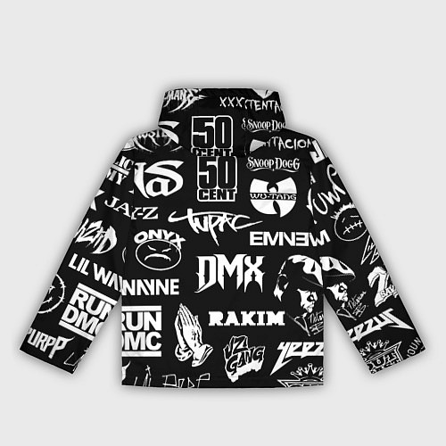 Женская ветровка RAP & HIP HOP LOGOS / 3D-Белый – фото 2