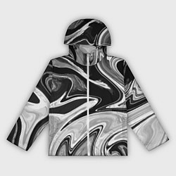 Ветровка с капюшоном женская Abstraction vanguard, цвет: 3D-белый