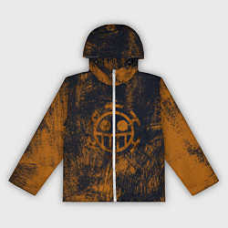 Ветровка с капюшоном женская Пираты сердца из Ван Пис, цвет: 3D-белый