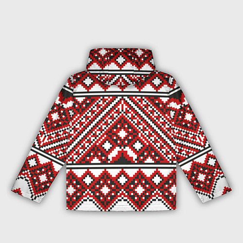 Женская ветровка Русский узор, геометрическая вышивка / 3D-Белый – фото 2