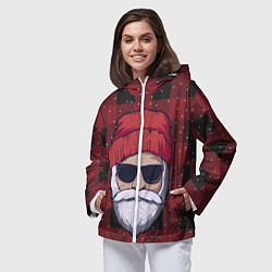 Ветровка с капюшоном женская SANTA HIPSTER САНТА ХИПСТЕР, цвет: 3D-белый — фото 2