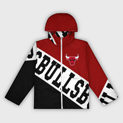 Ветровка с капюшоном женская Чикаго Буллз, Chicago Bulls, SPORT, цвет: 3D-белый