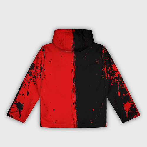 Женская ветровка DOTA 2 БРЫЗГИ КРАСОК, КРАСНО ЧЁРНЫЙ ЛОГО / 3D-Белый – фото 2