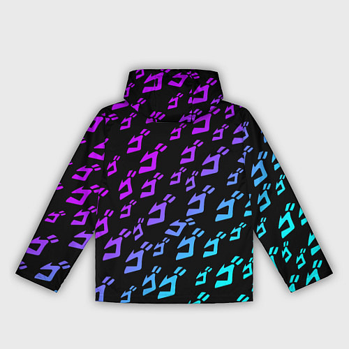 Женская ветровка JOJOS BIZARRE ADVENTURE NEON PATTERN НЕОН УЗОР / 3D-Белый – фото 2