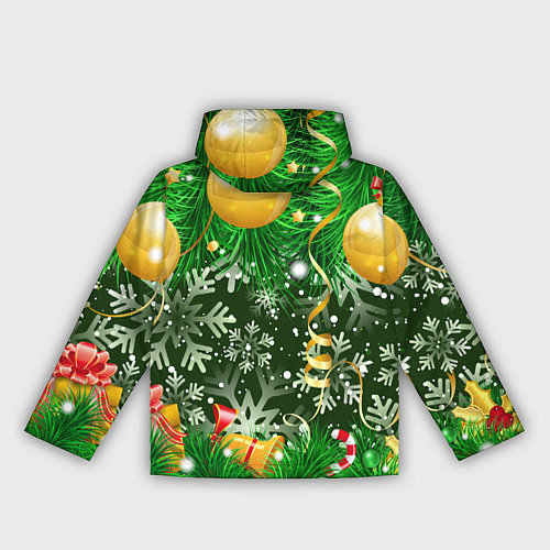 Женская ветровка Новогоднее Настроение Елка / 3D-Белый – фото 2