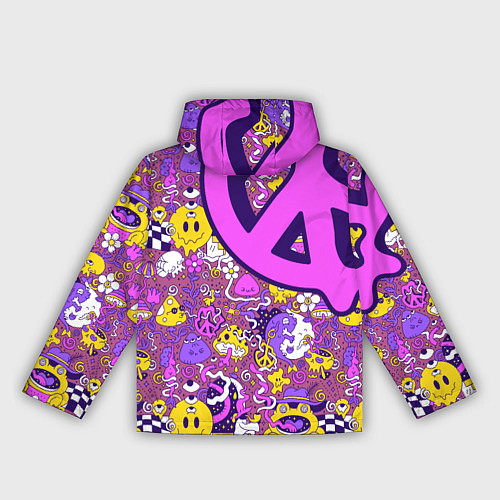 Женская ветровка Психоделика Существа Знаки / 3D-Белый – фото 2