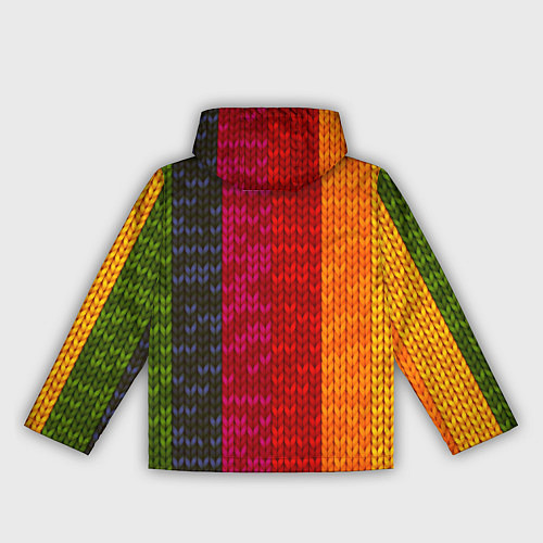 Женская ветровка Вязаная радуга / 3D-Белый – фото 2