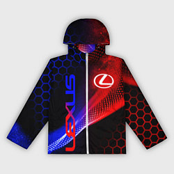 Ветровка с капюшоном женская LEXUS ЛЕКСУС NEON НЕОН, цвет: 3D-белый