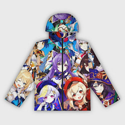Ветровка с капюшоном женская ГЕРОИ ИГРЫ GENSHIN IMPACT, цвет: 3D-черный