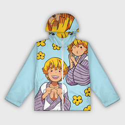 Ветровка с капюшоном женская Зеницу Хашибира :3, цвет: 3D-белый