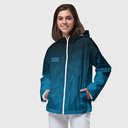 Ветровка с капюшоном женская 1925 SPB Lion Dark Theme, цвет: 3D-белый — фото 2