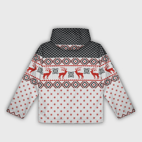 Женская ветровка НОВОГОДНИЙ УЗОР / 3D-Белый – фото 2