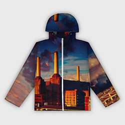 Ветровка с капюшоном женская Animals - Pink Floyd, цвет: 3D-белый