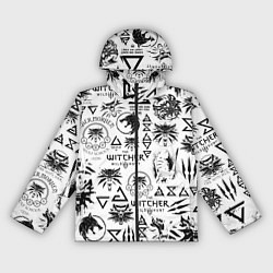 Ветровка с капюшоном женская THE WITCHER LOGOBOMBING ЧЁРНО БЕЛЫЙ ВЕДЬМАК ПАТТЕР, цвет: 3D-черный