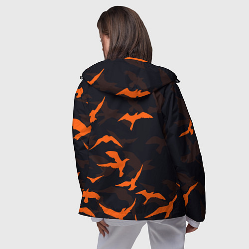 Женская ветровка Стая Воронов / 3D-Черный – фото 4
